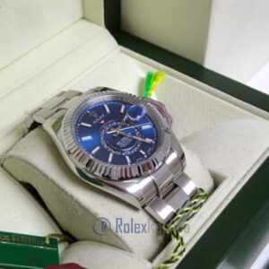 rolex replica sky-dweller acciaio-white gold blue dial orologio replica copia