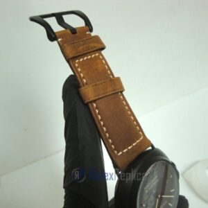 Panerai replica radiomir black seal pro-hunter pvd skeletron strip leather imitazione copia