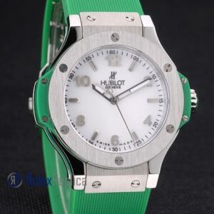 hublot replica big bang titanium white dial green orologio copia
