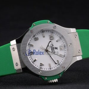 hublot replica big bang titanium white dial green orologio copia