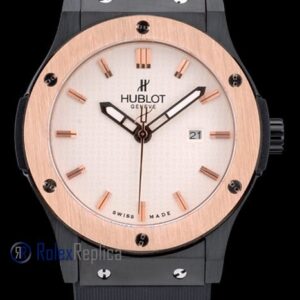 hublot replica big bang vendome rose gold white dial orologio copia
