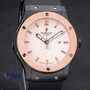 hublot replica big bang vendome rose gold white dial orologio copia