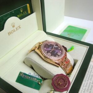rolex replica pearlmaster rose gold red grape diamond bezel orologio imitazione