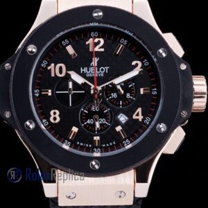 hublot replica big bang rose gold black dial orologio copia