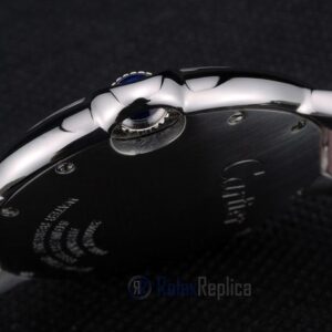 Cartier replica ballon bleu acciaio strip leather pink orologio imitazione perfetta