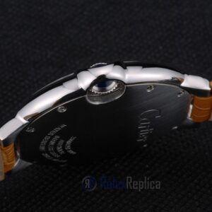 Cartier replica ballon bleu acciaio brillantini strip leather orologio imitazione perfetta