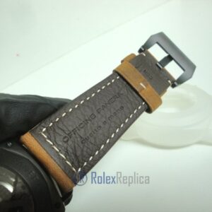 Panerai replica radiomir black seal pro-hunter pvd skeletron strip leather imitazione copia