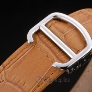 Cartier replica ballon bleu acciaio brillantini strip leather orologio imitazione perfetta