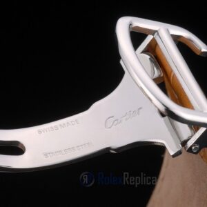 Cartier replica ballon bleu acciaio brillantini strip leather orologio imitazione perfetta
