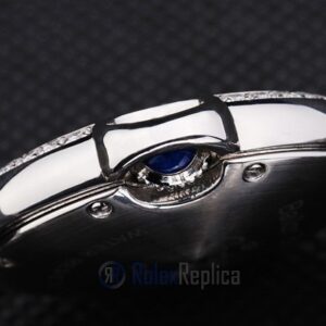 Cartier replica ballon bleu acciaio brillantini bezel white dial orologio imitazione perfetta