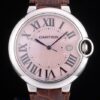Cartier replica ballon bleu acciaio madreperla strip leather orologio imitazione perfetta