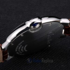 Cartier replica ballon bleu acciaio madreperla strip leather orologio imitazione perfetta