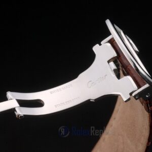 Cartier replica ballon bleu acciaio madreperla strip leather orologio imitazione perfetta