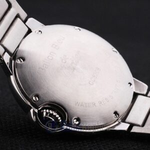 Cartier replica ballon bleu acciaio brillantini bezel white dial orologio imitazione perfetta