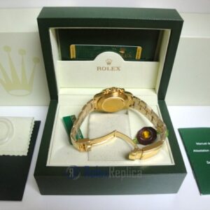 Rolex replica Daytona Yellow Gold 116528 Black Baton Dial orologio copia