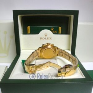 Rolex replica Daytona Yellow Gold 116528 Black Baton Dial orologio copia