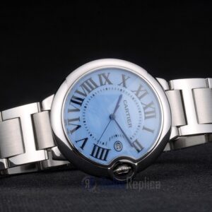 Cartier replica ballon bleu acciaio dial blue orologio imitazione perfetta