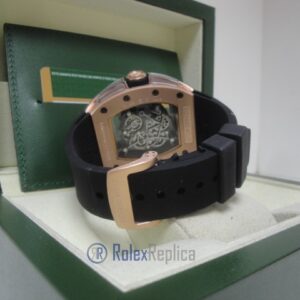 richard mille replica skull nano ceramic skeletron rose gold white dial strip rubber-b