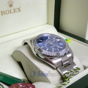 rolex replica sky-dweller acciaio-white gold blue dial orologio replica copia
