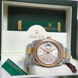 rolex replica datejust acciaio oro oyster grey dial barrette orologio imitazione