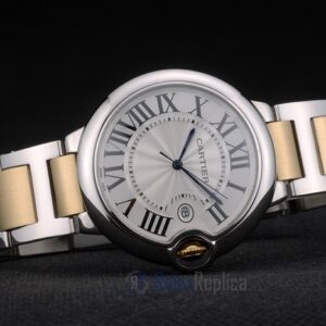 Cartier replica ballon bleu acciaio oro white dial orologio imitazione perfetta