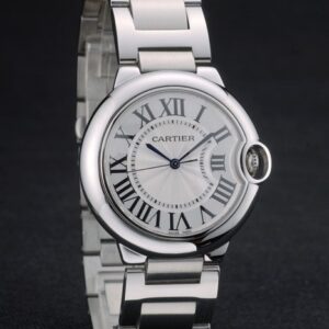 Cartier replica ballon bleu acciaio argentèè dial orologio imitazione perfetta
