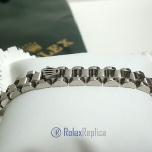 Rolex replica gioielli bracciale jubilèè strip oro bianco