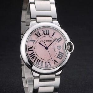 Cartier replica ballon bleu acciaio rosèè dial orologio imitazione perfetta