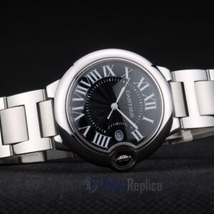 Cartier replica ballon bleu acciaio black dial orologio imitazione perfetta