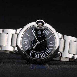 Cartier replica ballon bleu acciaio black dial orologio imitazione perfetta