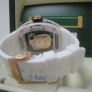 richard mille replica skull nano ceramic skeletron limited edition white strip rubber-b