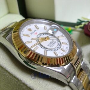 rolex replica sky-dweller acciaio-oro white dial orologio replica copia