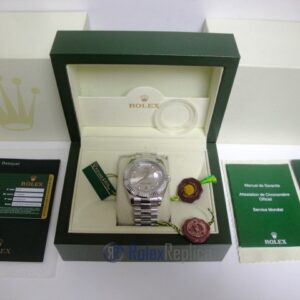 rolex replica daydate ll acciaio argentèè dial president orologio replica copia imitazione