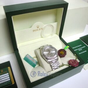 rolex replica daydate ll acciaio argentèè dial president orologio replica copia imitazione
