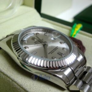 rolex replica daydate ll acciaio argentèè dial president orologio replica copia imitazione