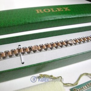 Rolex replica gioielli bracciale jubilèè strip oro rosa acciaio bi-colour