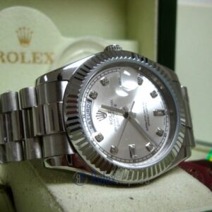 rolex replica daydate ll acciaio argentèè dial president orologio replica copia imitazione