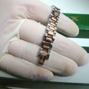 Rolex replica gioielli bracciale jubilèè strip oro rosa acciaio bi-colour