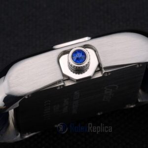 Cartier replica santos skeletron acciaio oro strip leather orologio imitazione perfetta