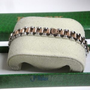 Rolex replica gioielli bracciale jubilèè strip oro rosa acciaio bi-colour