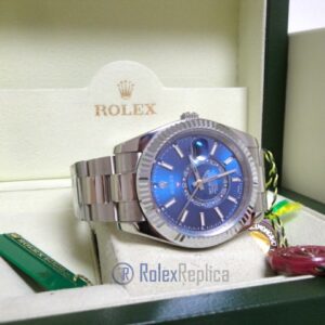 rolex replica sky-dweller acciaio-white gold blue dial orologio replica copia
