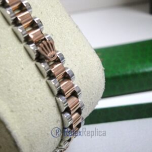 Rolex replica gioielli bracciale jubilèè strip oro rosa acciaio bi-colour