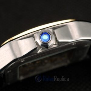 Cartier replica santos skeletron ceramichon strip leather orologio imitazione perfetta