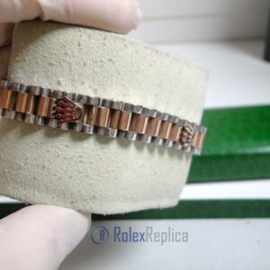 Rolex replica gioielli bracciale jubilèè strip oro rosa acciaio bi-colour