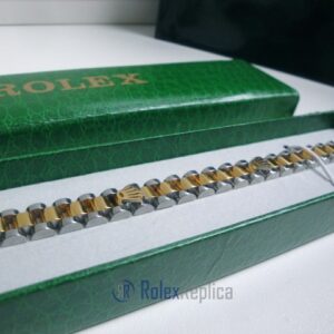 Rolex replica gioielli bracciale jubilèè strip oro giallo acciaio bi-colour