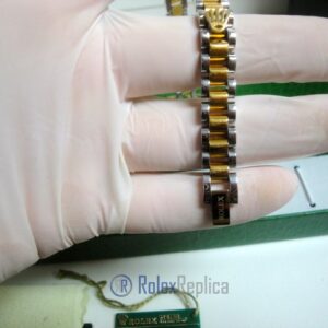 Rolex replica gioielli bracciale jubilèè strip oro giallo acciaio bi-colour