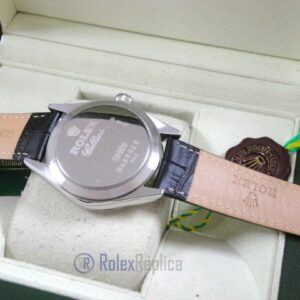rolex replica cellini date black dial orologio replica cinturino pelle