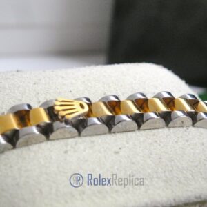 Rolex replica gioielli bracciale jubilèè strip oro giallo acciaio bi-colour