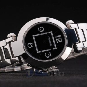 Cartier replica pasha black dial acciaio orologio imitazione perfetta