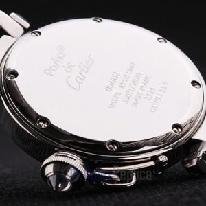 Cartier replica pasha black dial acciaio orologio imitazione perfetta